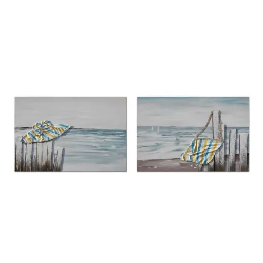 Lienzo DKD Home Decor Lienzo Madera MDF 90 x 2,5 x 60 cm