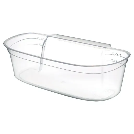 Cubo Para la Basura Gondol_G-550 Transparente Blanco Plástico