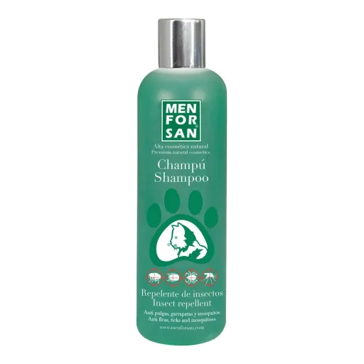 Champú Antipulgas Menforsan Herbal 300 ml Gato Repelente de Insectos