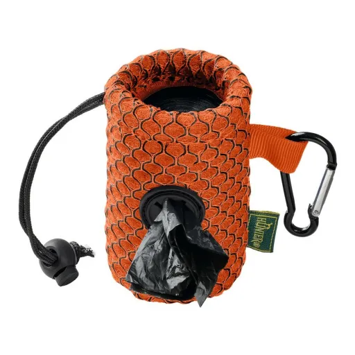 Dispensador de Bolsas Para Mascotas Hunter Naranja Portabolsas Malla