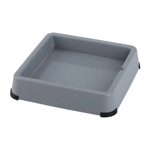 Comedero Para Perro Lickimat Indoor Keeper Gris Polipropileno
