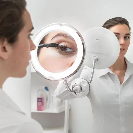 Espejo de Aumento LED Con Brazo Flexible y Ventosa Mizoom InnovaGoods