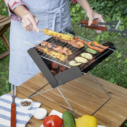 Mini Barbacoa Plegable Portátil Para Carbón Foldecue InnovaGoods