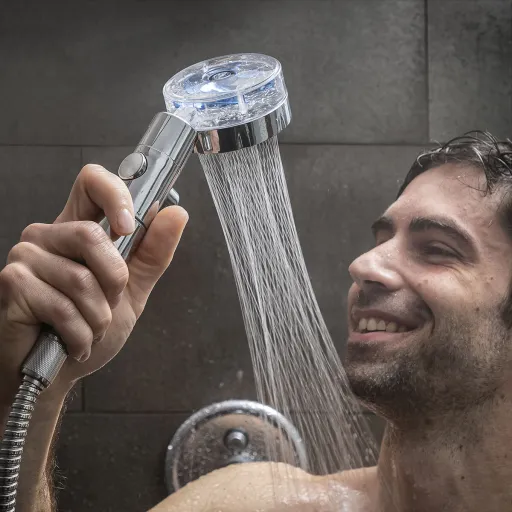 Ecoducha Con Hélice de Presión y Filtro Purificador Heliwer InnovaGoods