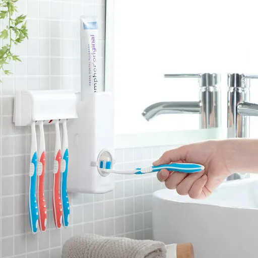 Dispensador de Pasta Dental Con Soporte Para Cepillos Diseeth InnovaGoods