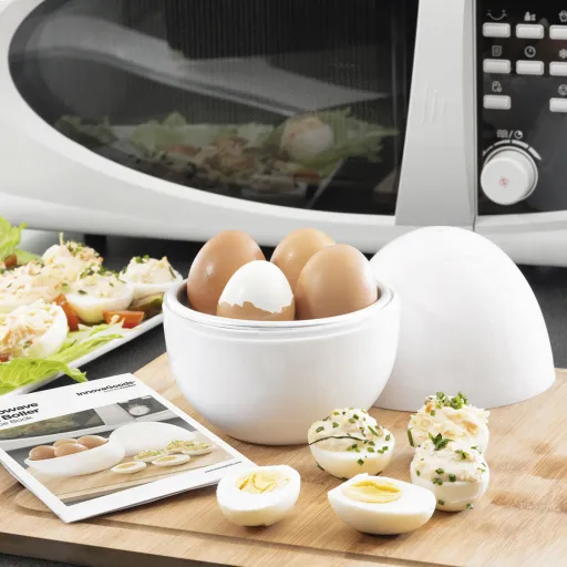Cuecehuevos Para Microondas Con Recetario Boilegg InnovaGoods