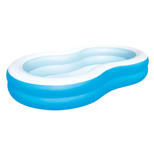 Bestway Piscina Hinchable 2 Camaras Gran Lago 262x157x46 cm +3 Años Jardin 54117