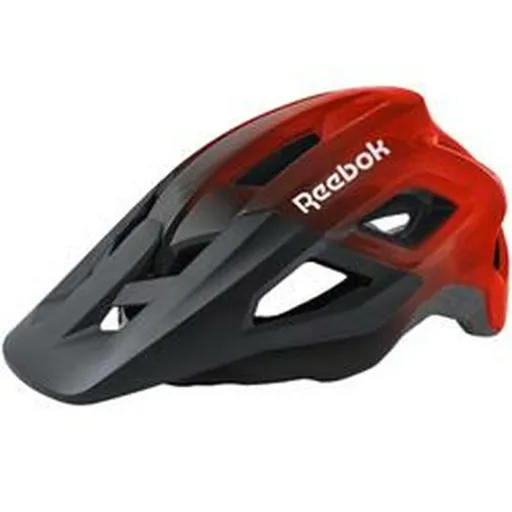 Casco de Ciclismo Para Adultos Reebok Negro Rojo Visera