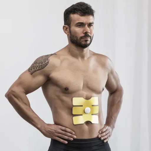 Electroestimulador Abdominal Elektrainer InnovaGoods Dorado