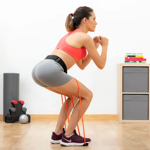 Cinturón Con Bandas de Resistencia Para Glúteos y Guía de Ejercicios Bootrainer InnovaGoods