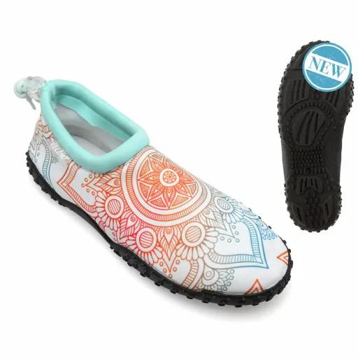 Escarpines Blanco Mandala Unisex Adultos