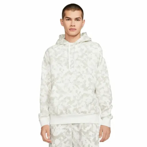 Sudadera Con Capucha Hombre Sportswear Club Nike Blanco