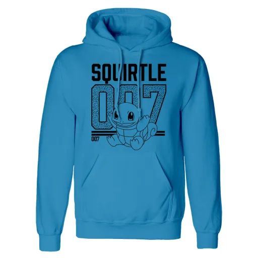 Sudadera Con Capucha Unisex Pokémon Squirtle Line Art Azul