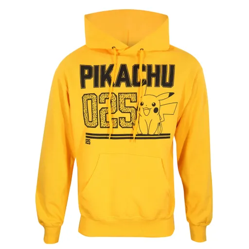 Sudadera Con Capucha Unisex Pokémon Picachu Line Art Amarillo