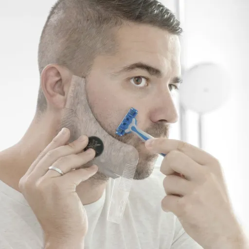 Plantilla Para Afeitado de Barba Hipster Barber InnovaGoods