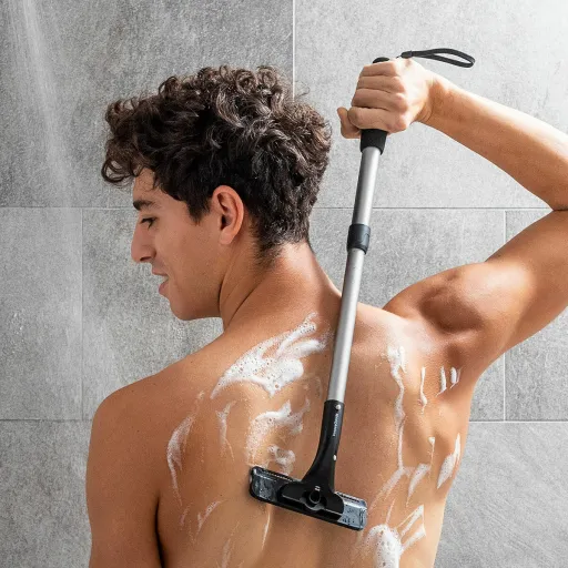 Afeitadora Corporal Con Mango de Aluminio Extensible Extaver InnovaGoods