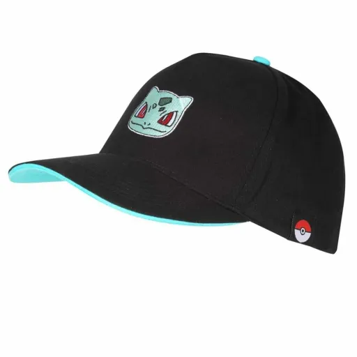 Gorra Unisex Pokémon Bulbasaur Badge Negro Talla Única 58 cm