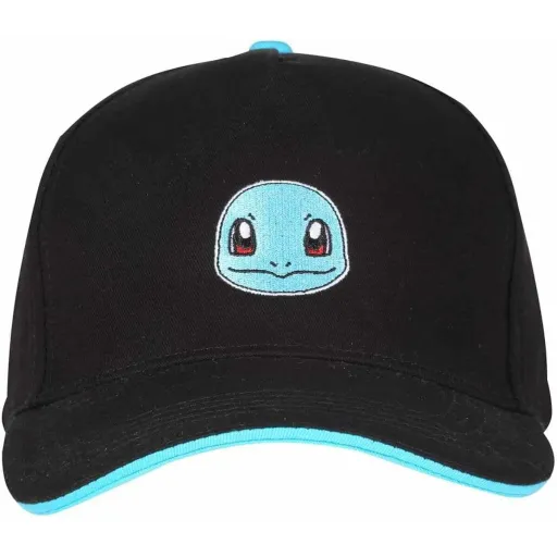 Gorra Unisex Pokémon Squirtle Badge Negro Talla Única 58 cm