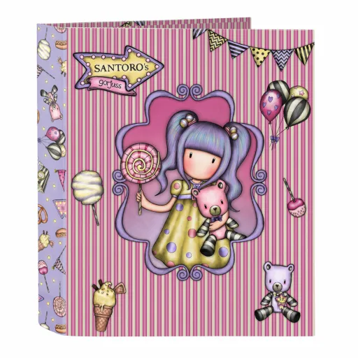 Carpeta de Anillas Gorjuss First Prize Lila A4 27 x 33 x 6 cm