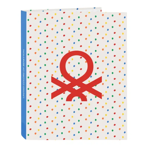 Carpeta de Anillas Benetton Topitos A4 (26.5 x 33 x 4 cm)