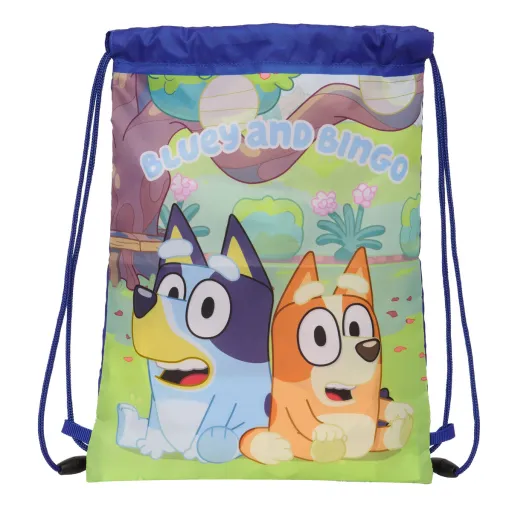 Bolsa Mochila Con Cuerdas Bluey Azul Marino 26 x 34 x 1 cm