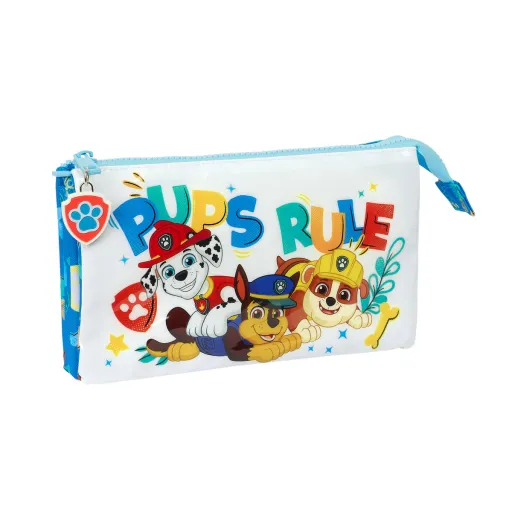 Portatodo Triple The Paw Patrol Pups Rule Azul 22 x 12 x 3 cm