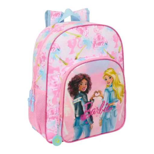 Mochila Escolar Barbie Painterly Rosa Azul Cielo 32 x 38 x 12 cm