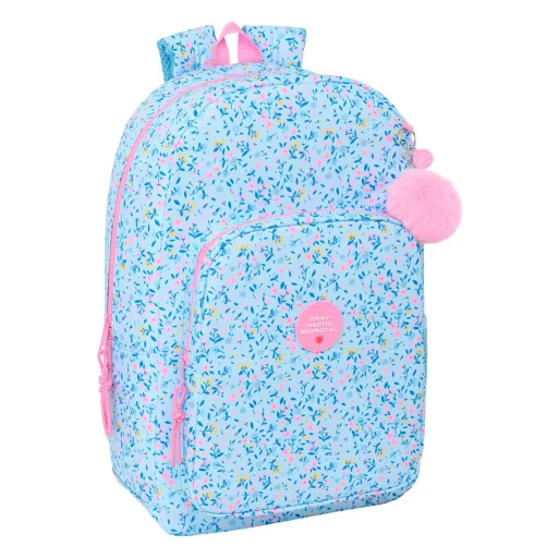 Mochila Escolar Vicky Martín Berrocal Paraíso Azul Rosa 30 x 46 x 14 cm