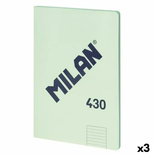Libreta Milan 430 Verde A4 48 Hojas (3 Unidades)