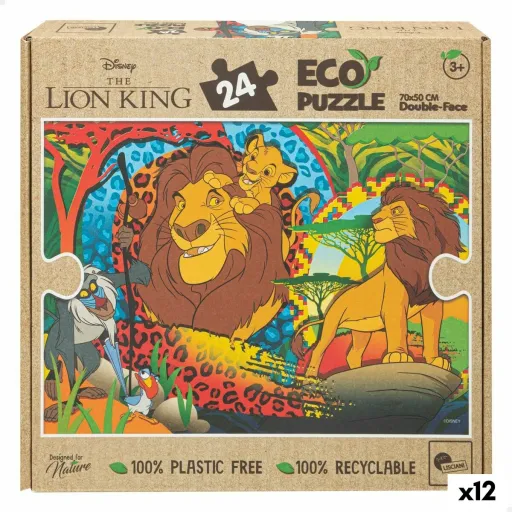 Puzzle Infantil The Lion King Doble Cara 24 Piezas 70 x 1,5 x 50 cm (12 Unidades)