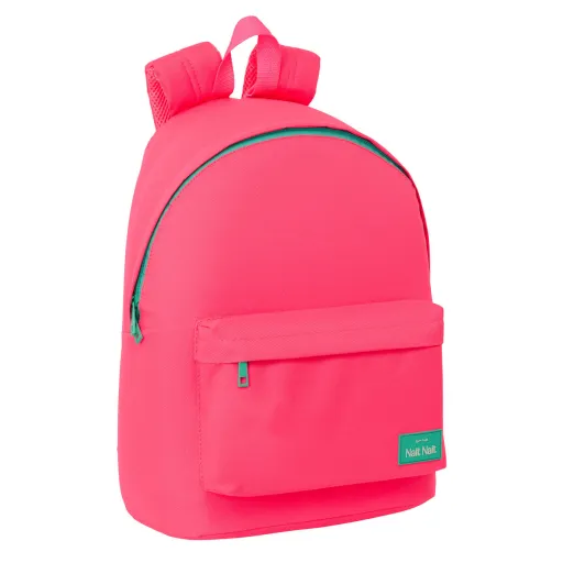 Mochila Para Portátil Nait Nait Fluor Rosa 31 x 41 x 16 cm