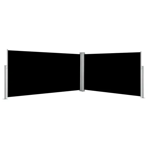 Toldo Lateral Retráctil Negro 160x600 cm