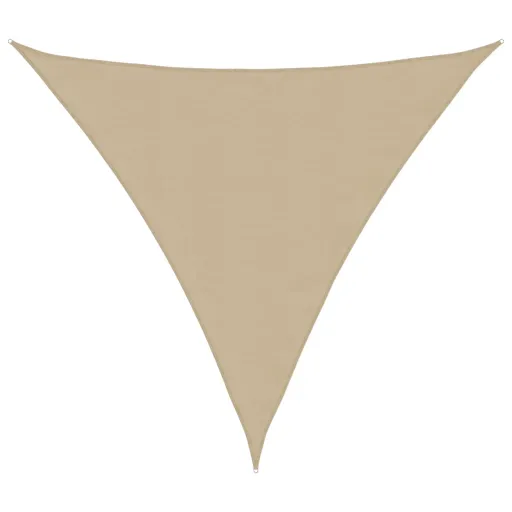 Toldo de Vela Triangular Tela Oxford Beige 5x5x5 m