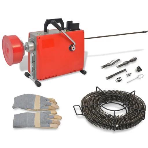Máquina Para Limpieza de Tuberías 250 W 15mx16mm 4,5mx9,5mm