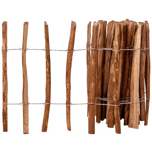 Valla de Estacas Madera de Avellano 60x500 cm