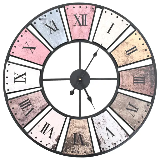 Reloj de Pared Vintage Movimiento Cuarzo 60 cm XXL