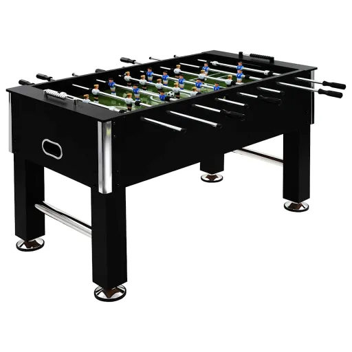Futbolín de Acero 60 kg 140x74,5x87,5 cm Negro