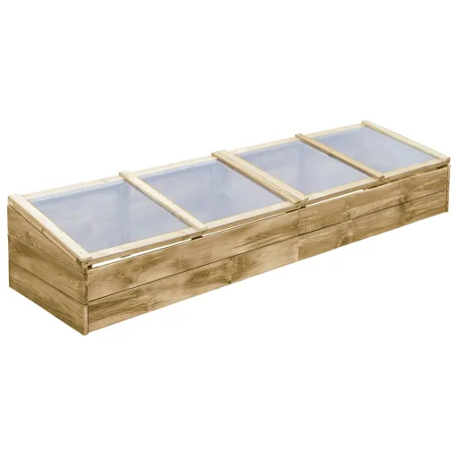 Invernadero de Madera de Pino Impregnada 200x50x35 cm