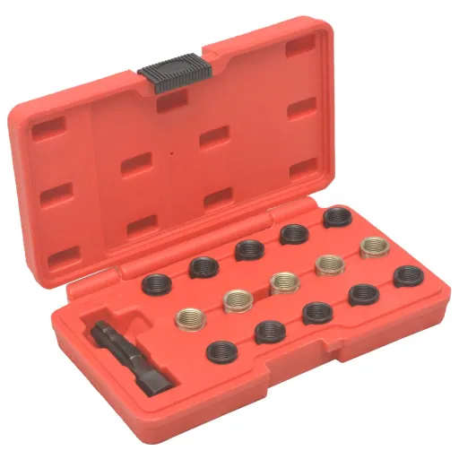 Herramientas de Reparación de Roscas Bujía 16 Piezas M14x1,25