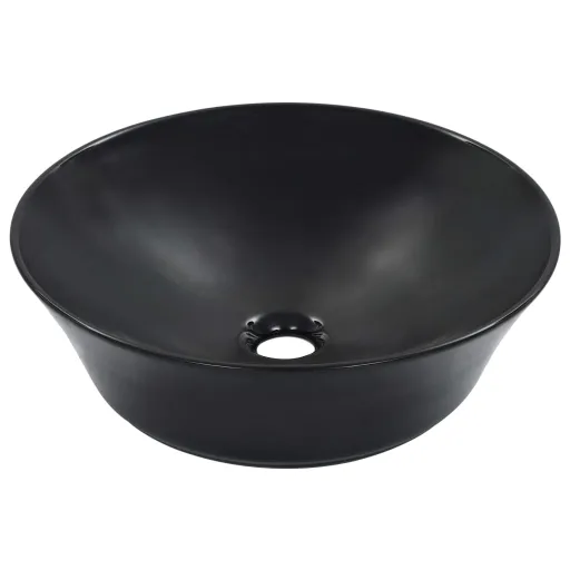 Lavabo 41x12,5 cm Cerámica Negro