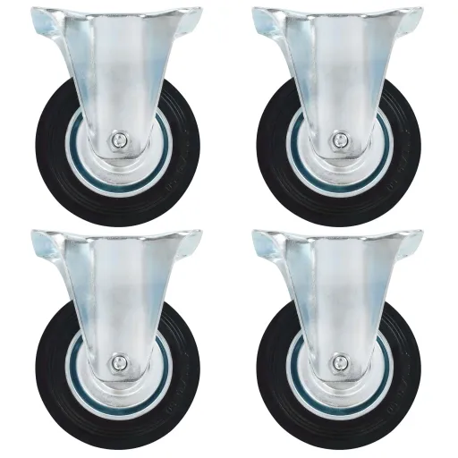 Ruedas Fijas 4 Unidades 100 mm