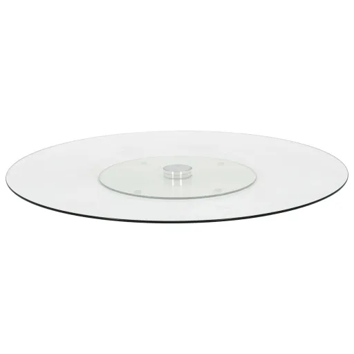 Plato Giratorio Para Servir Vidrio Templado Transparente 60 cm