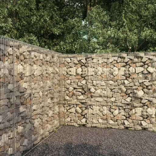 Muro de Gaviones Con Cubierta Acero Galvanizado 300x50x200 cm