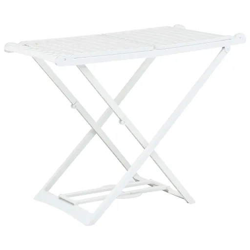 Tendedero Plegable de Plástico Blanco