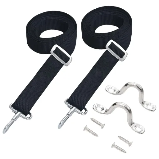 Correas Para Toldo Bimini 2 Unidades Tela y Acero Inoxidable