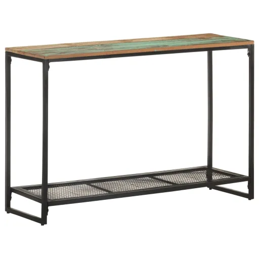 Mesa Consola de Madera Maciza Reciclada 110x35x75 cm