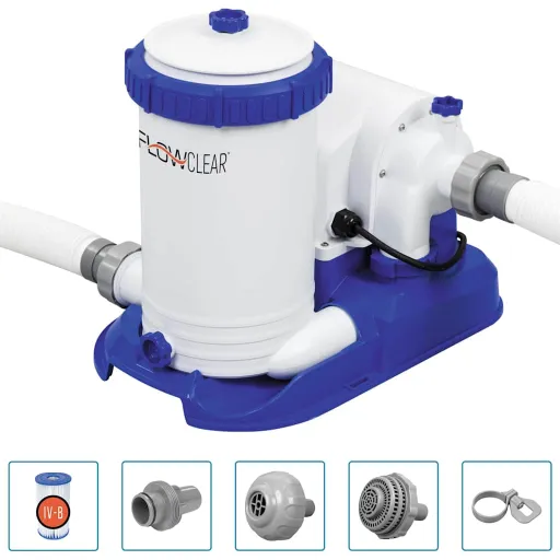 Bestway Bomba de Filtro de Piscina Flowclear Skimatic 9463 L/h