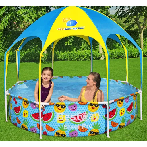 Bestway Piscina Elevada Para Niños Steel Pro UV Careful 244x51 cm