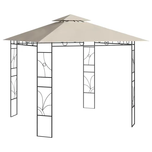 Cenador Color Crema 3x3x2,7 m 160 g/m²