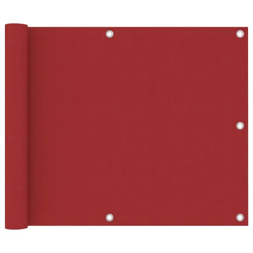 Toldo Para Balcón Tela Oxford Rojo 75x400 cm